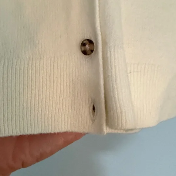 GAP CashSodt Cream Cardigan Sweater - Picture 7 of 11